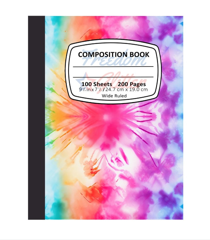 Tie Dye 4 Notebook Cover