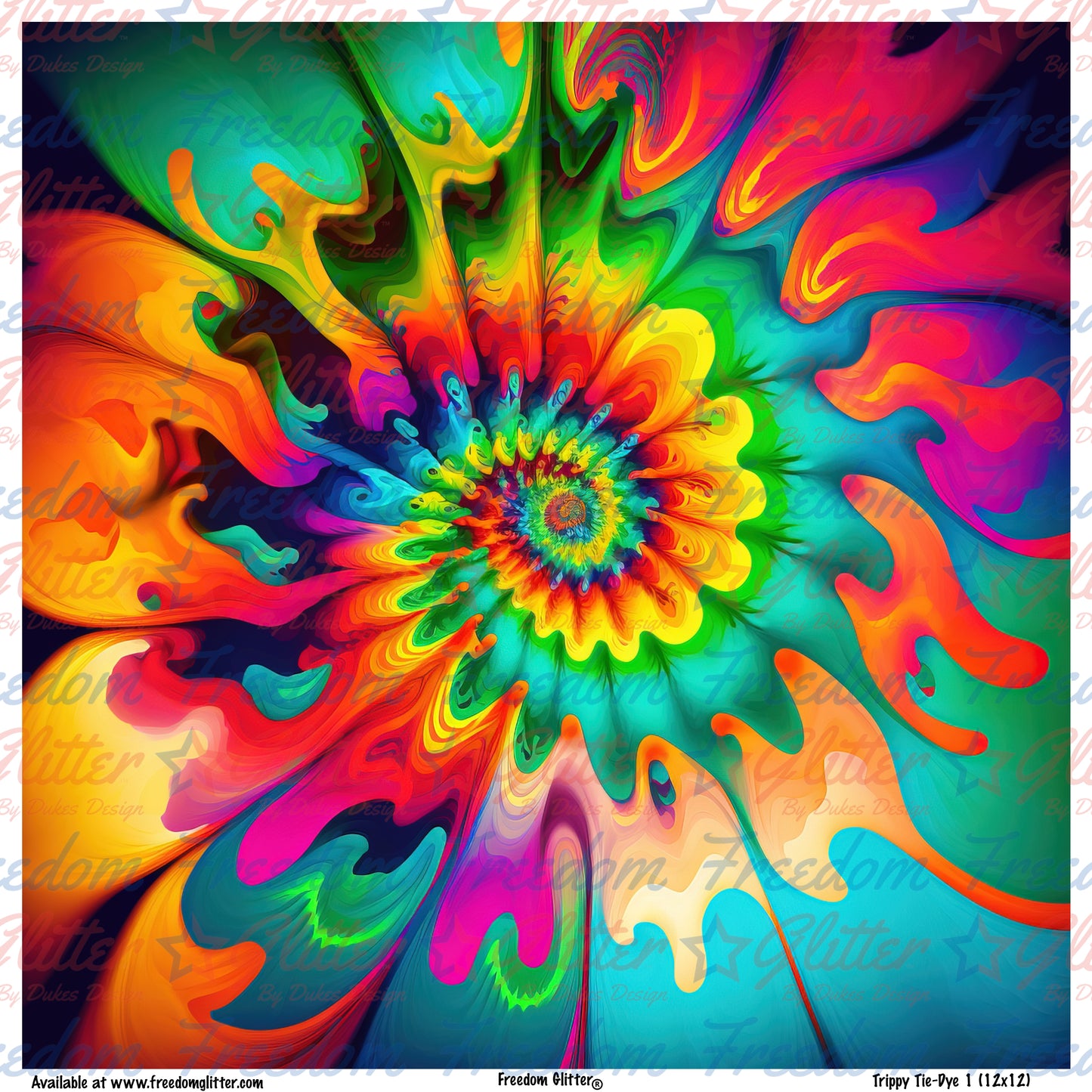 Trippy Tie Dye 1 (Printed Vinyl)
