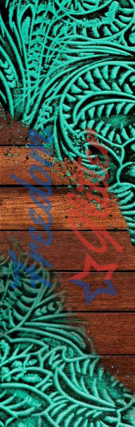 Turquoise Western 1 Pen Wrap (Vinyl)