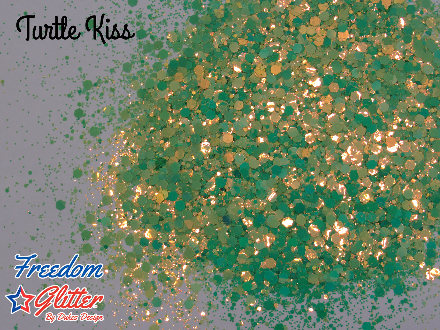 Turtle Kiss (Metallic/Iridescent Glitter)