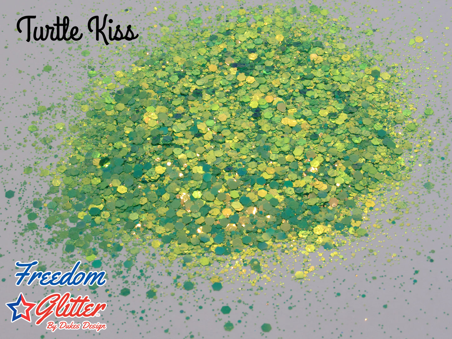 Turtle Kiss (Metallic/Iridescent Glitter)
