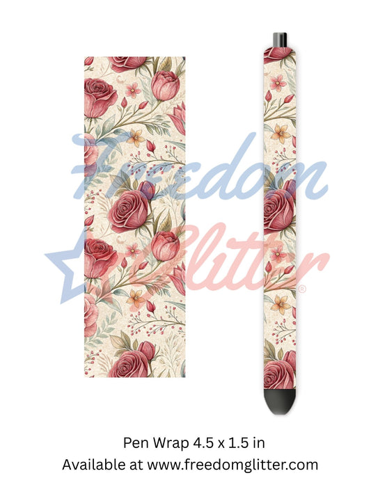 Vintage Roses 3 (Printed Vinyl)