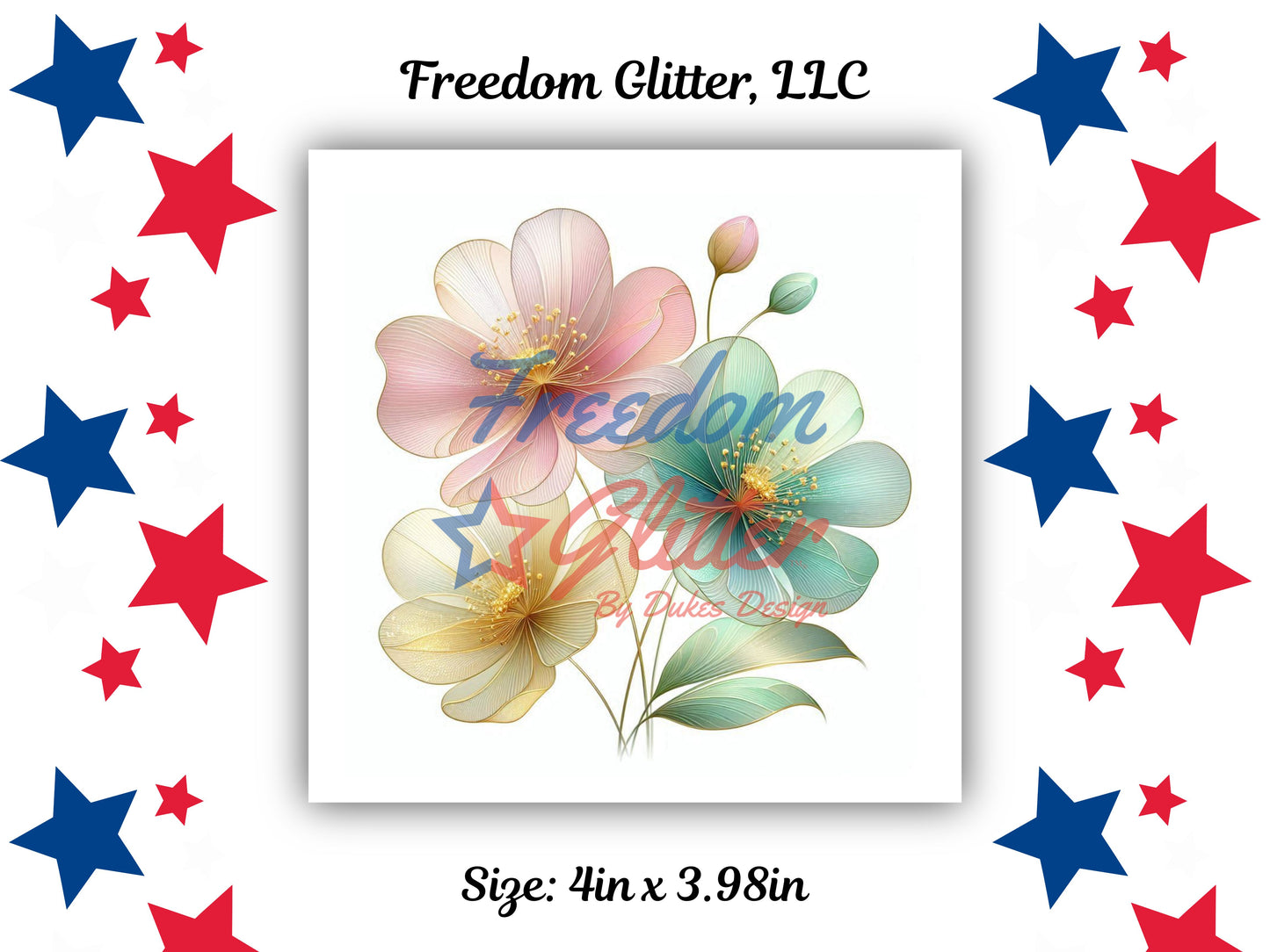 Watercolor Floral Series - Spring 10 Decal (UVDTF)