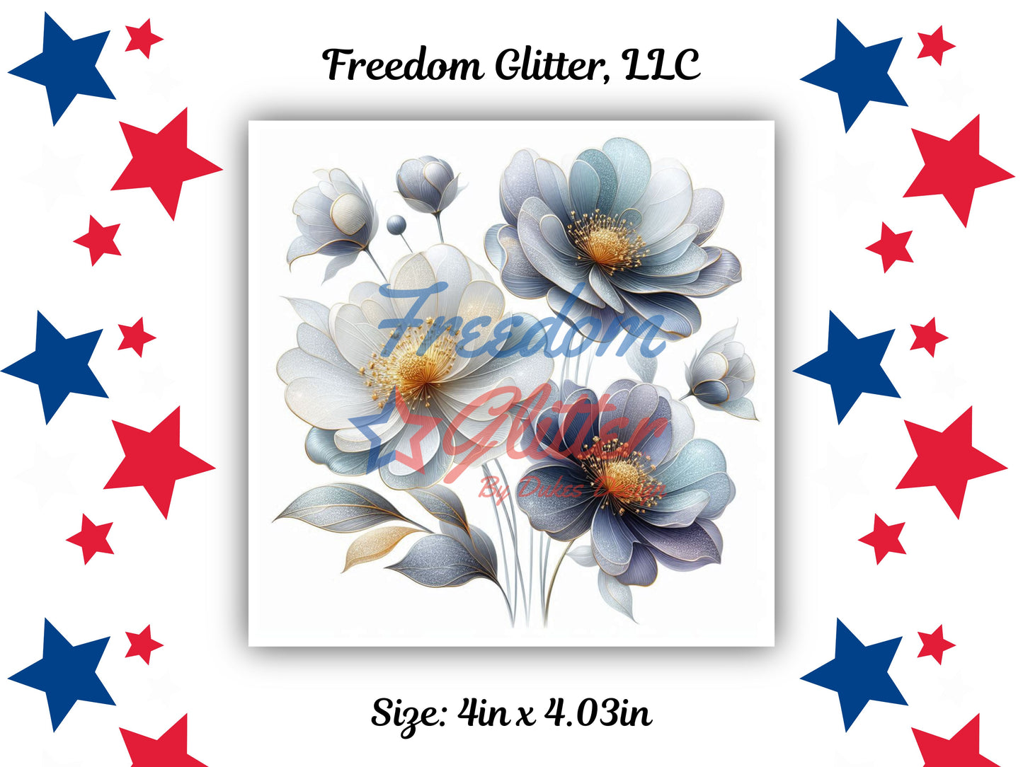 Watercolor Floral Series - Winter 3 Decal (UVDTF)