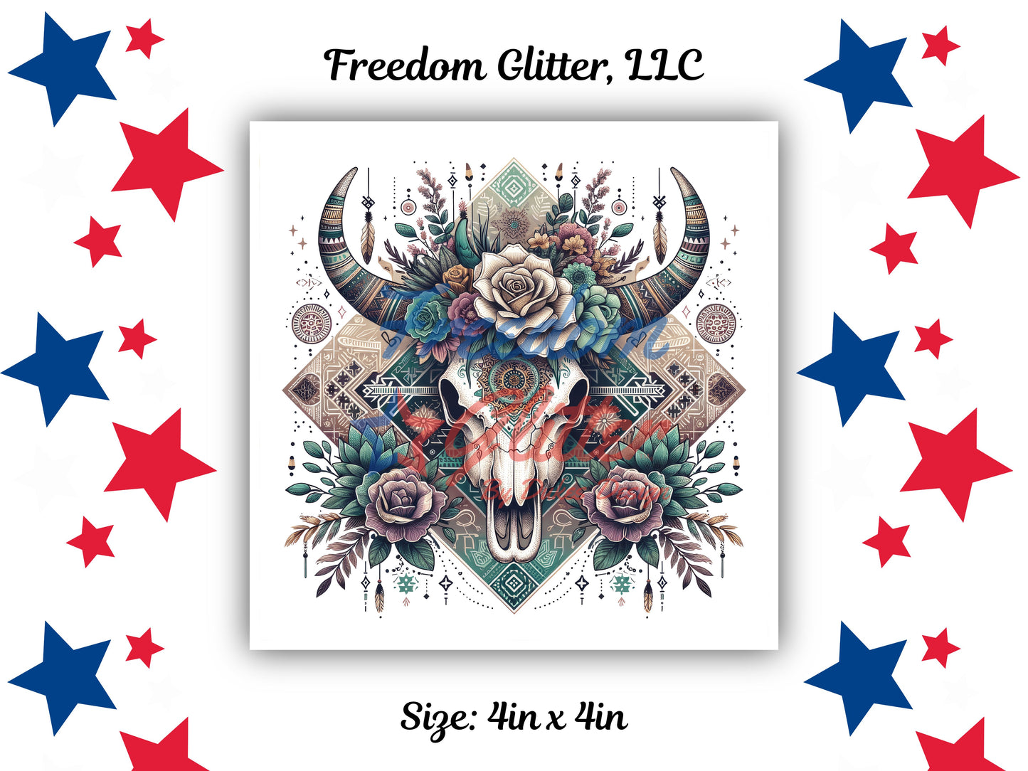 Western Skull Decal (UVDTF)