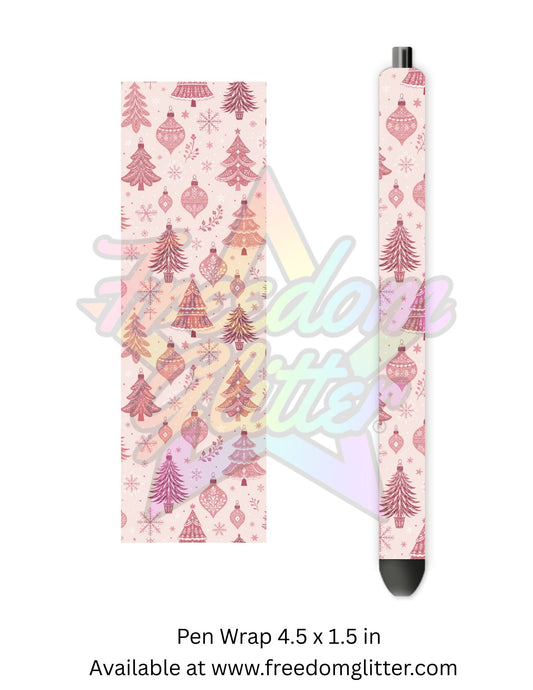 Whimsical Pink Christmas 1 (Printed Vinyl)