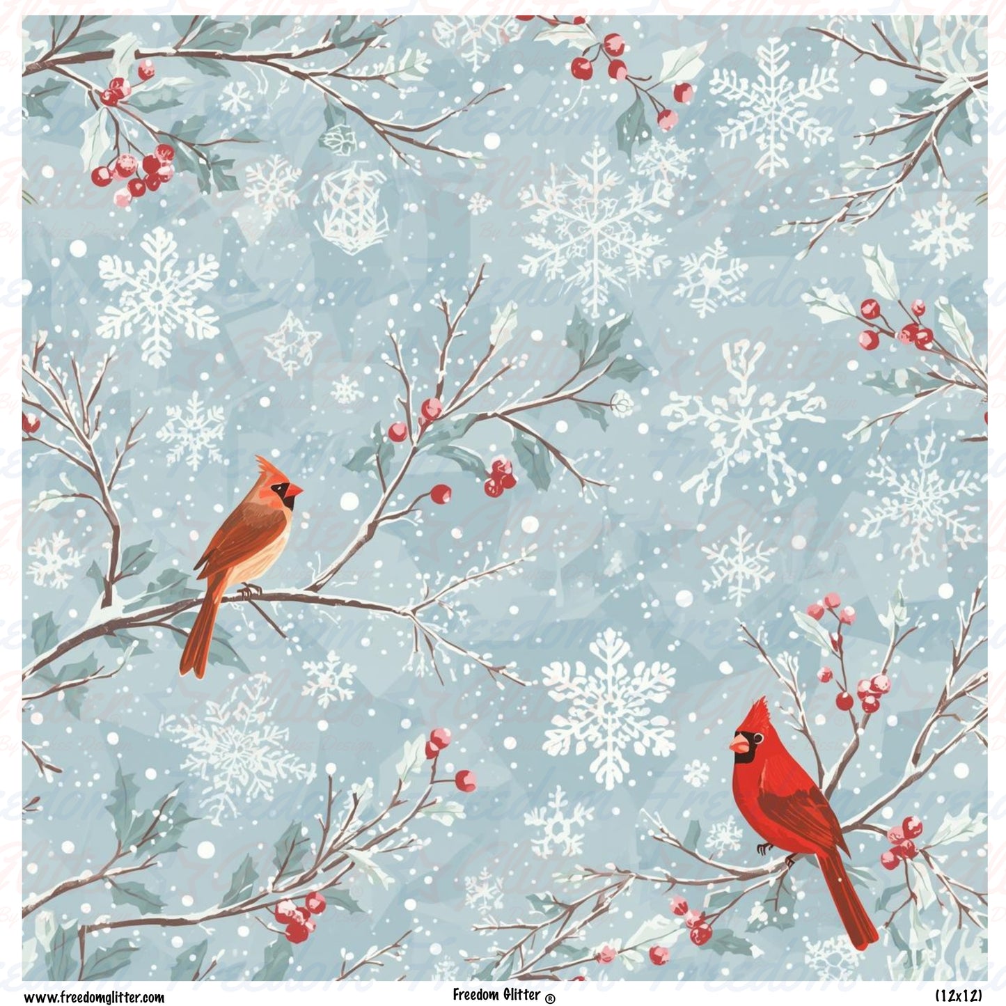 Winter Cardinals 1 (Printed Vinyl)