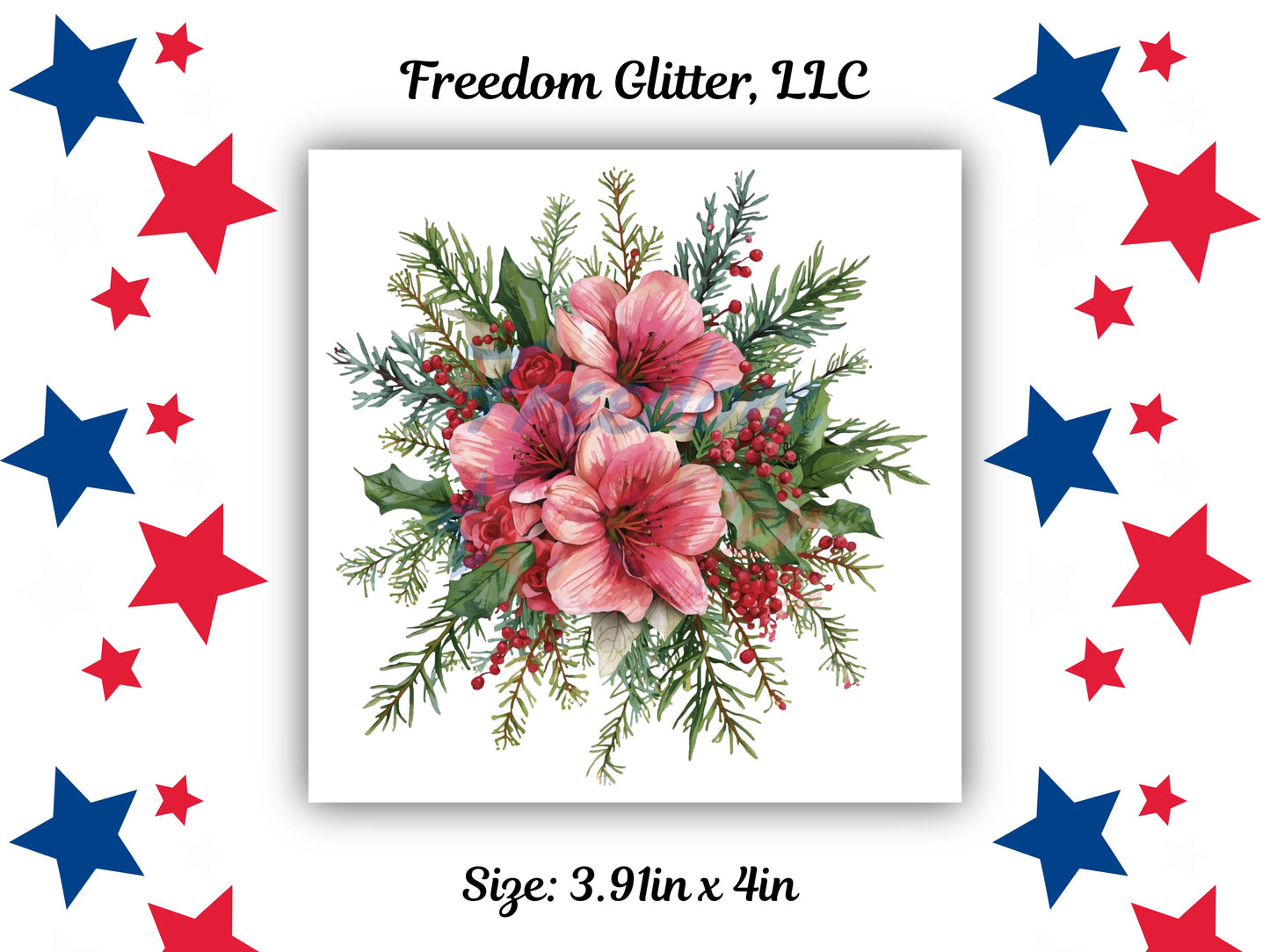 Winter Floral 4 Decal (UVDTF)
