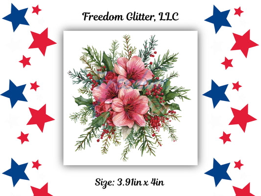 Winter Floral 4 Decal (UVDTF)