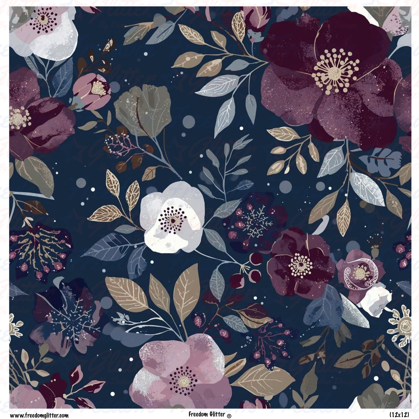 Winter Floral 5 (Printed Vinyl)