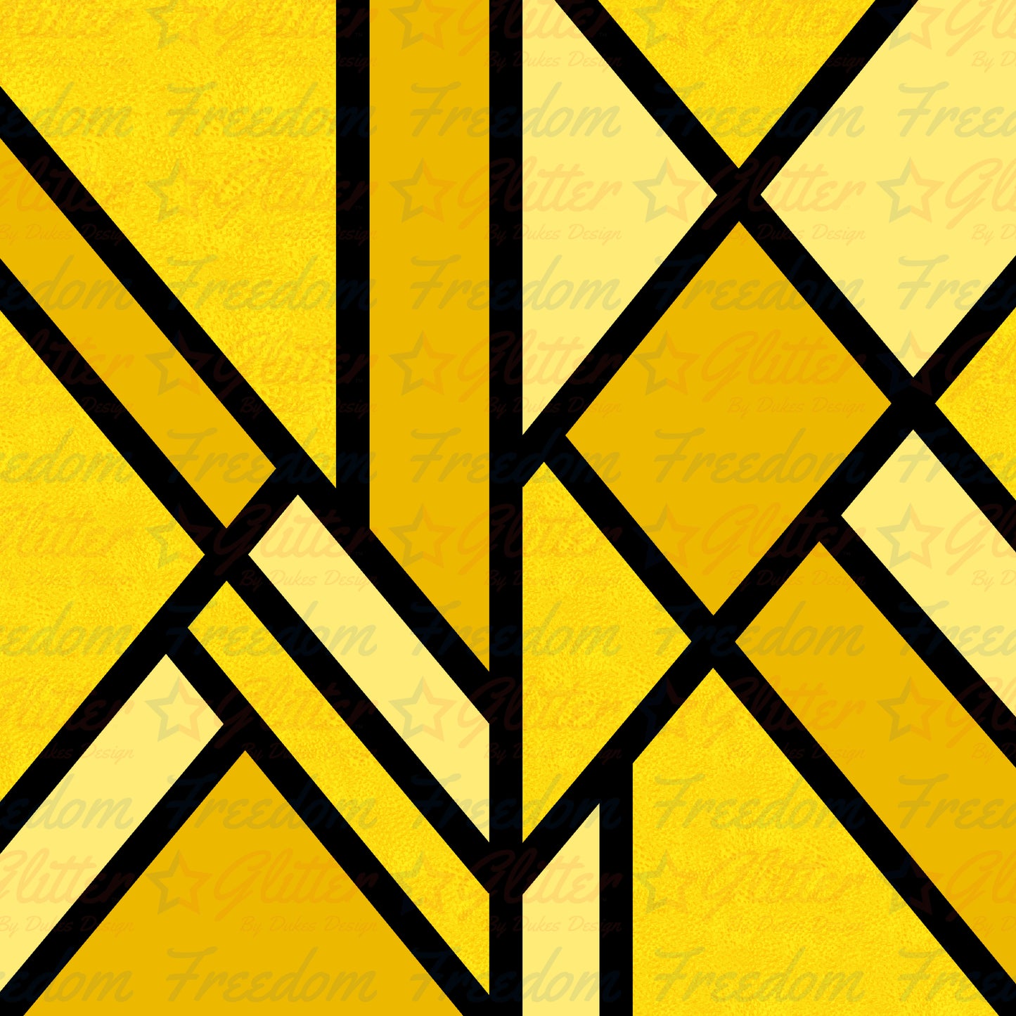 Yellow Abstract (Printed Vinyl)