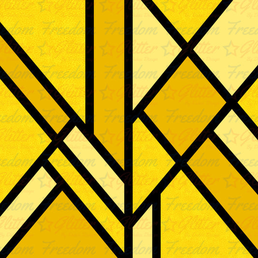 Yellow Abstract (Printed Vinyl)
