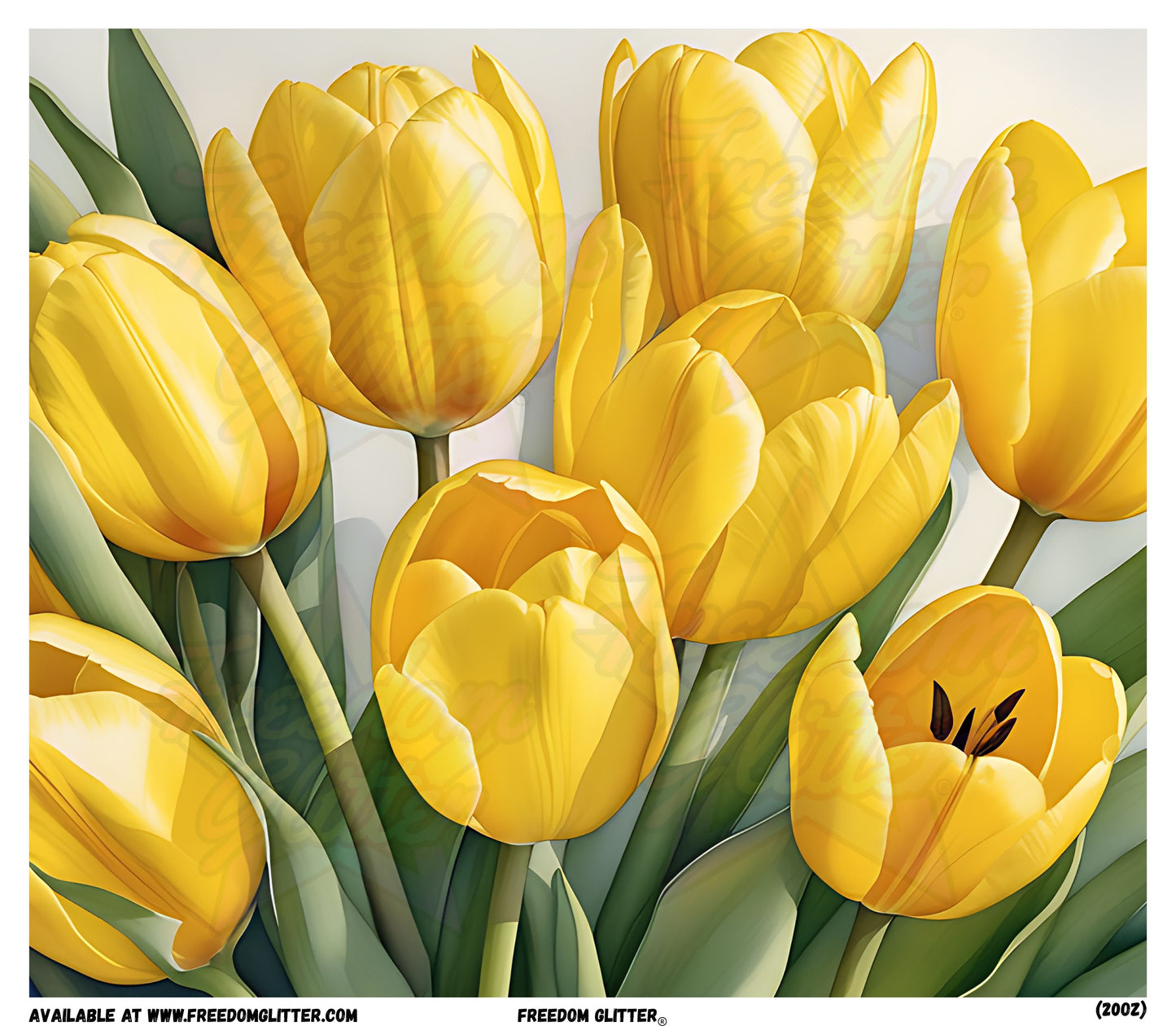 Yellow Tulips (Printed Vinyl)