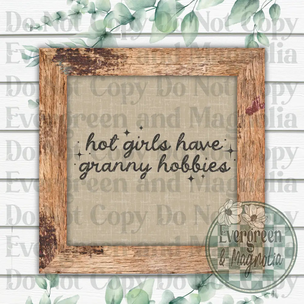 Hot girls have granny hobbies (black)