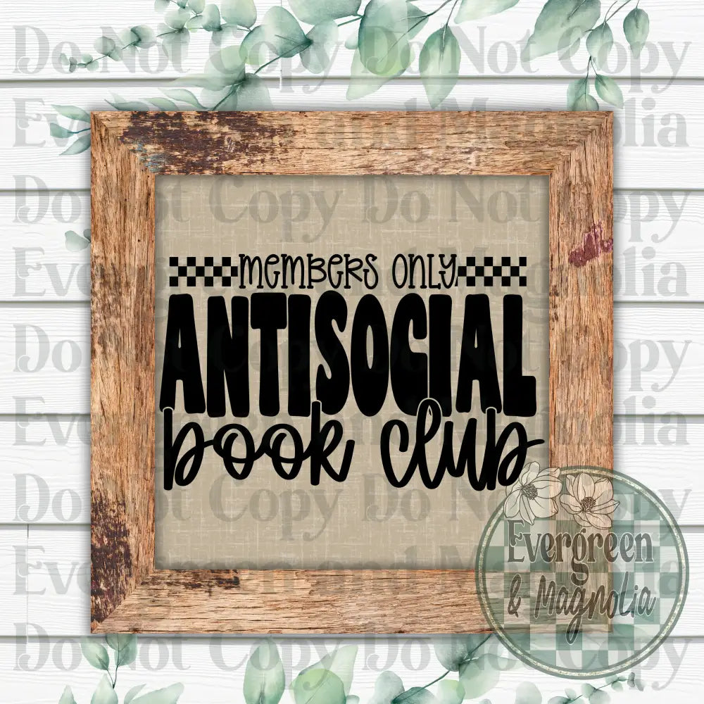 Antisocial book club