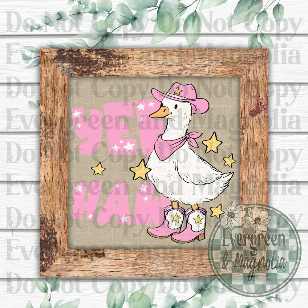 Yee Haw Goose (Pink)