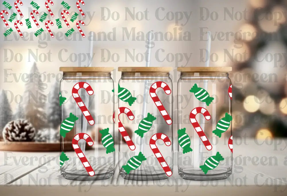 Candy cane & Wrapped Candy
