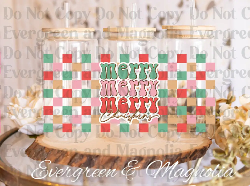 Checkered Merry Christmas