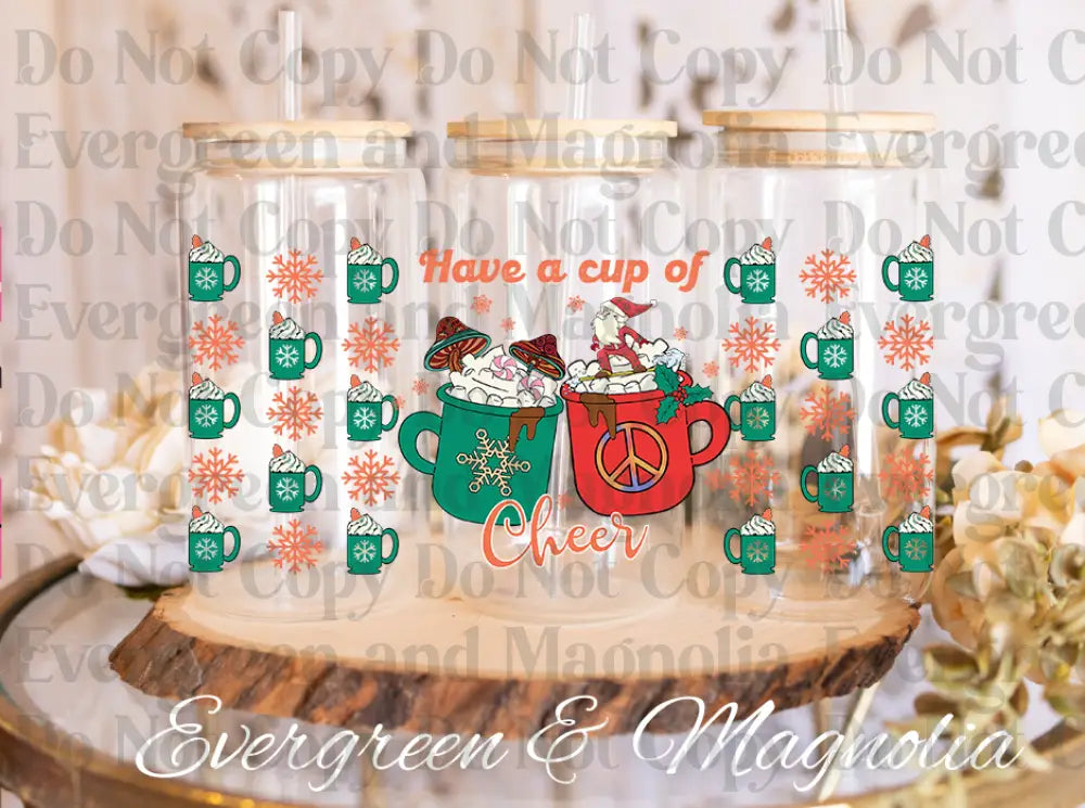Cup of Cheer green & Red