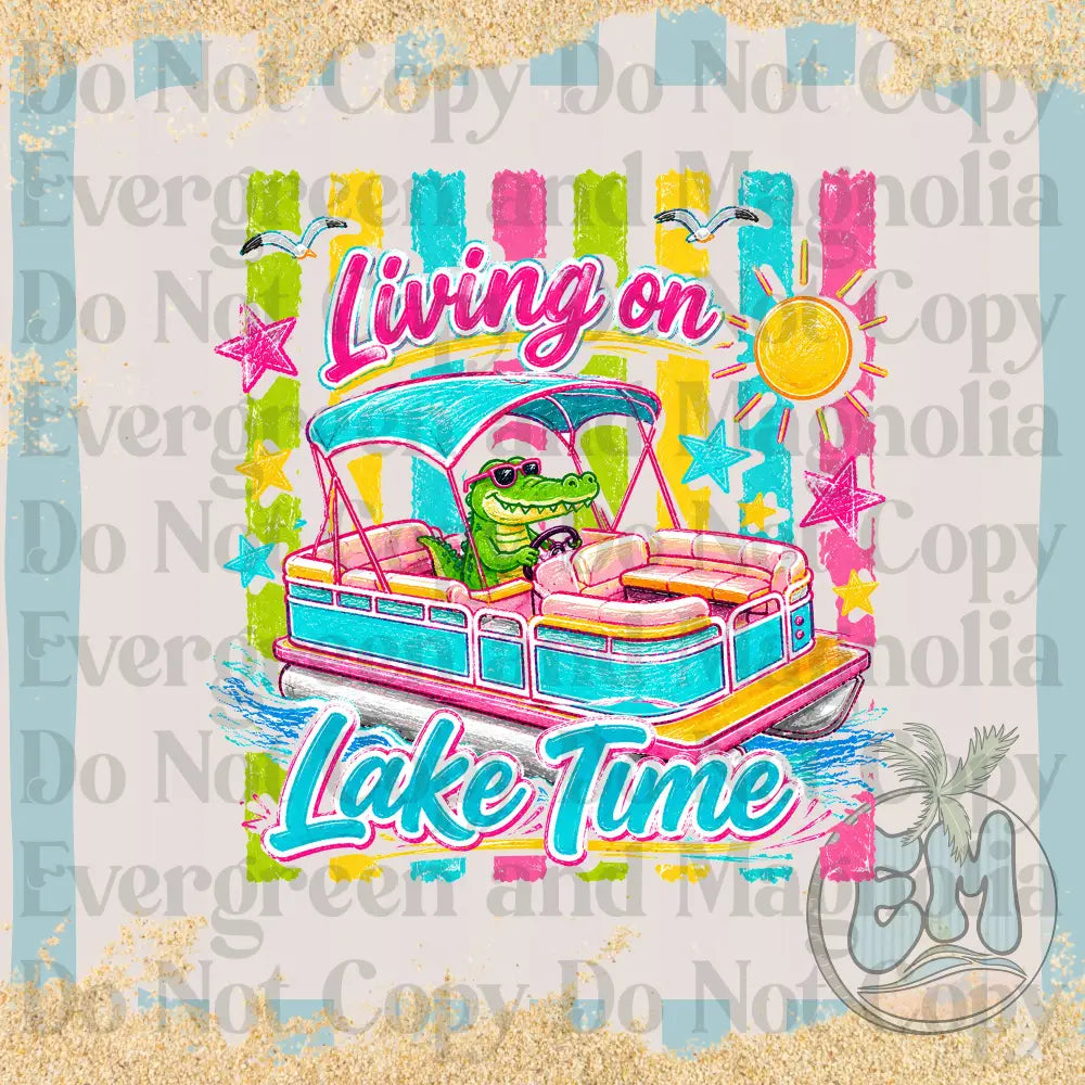 Living on lake time gator