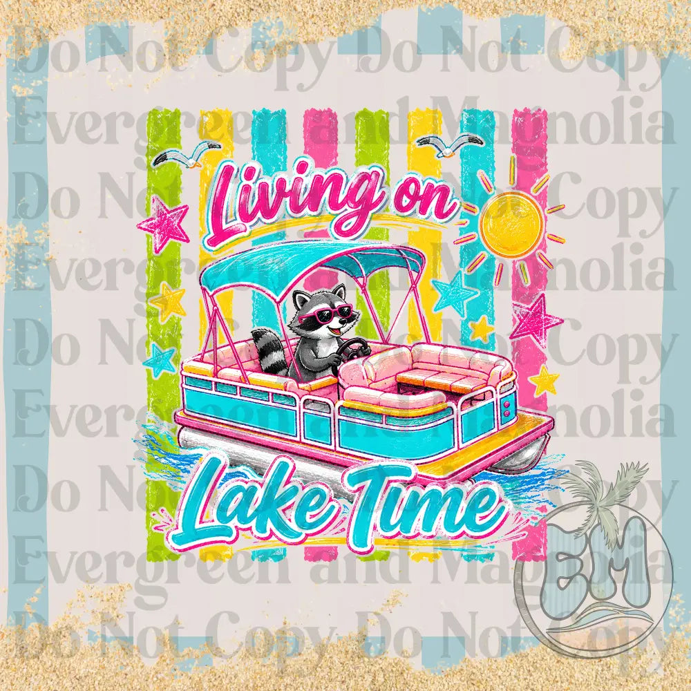 Lake time raccoon
