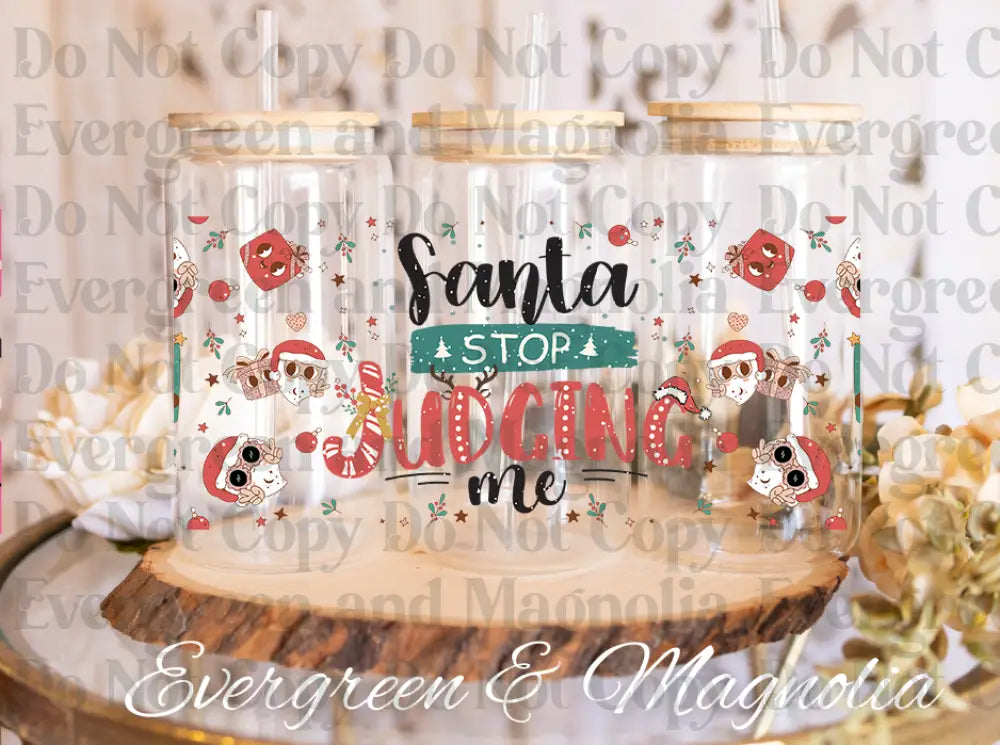 retro santa stop judging