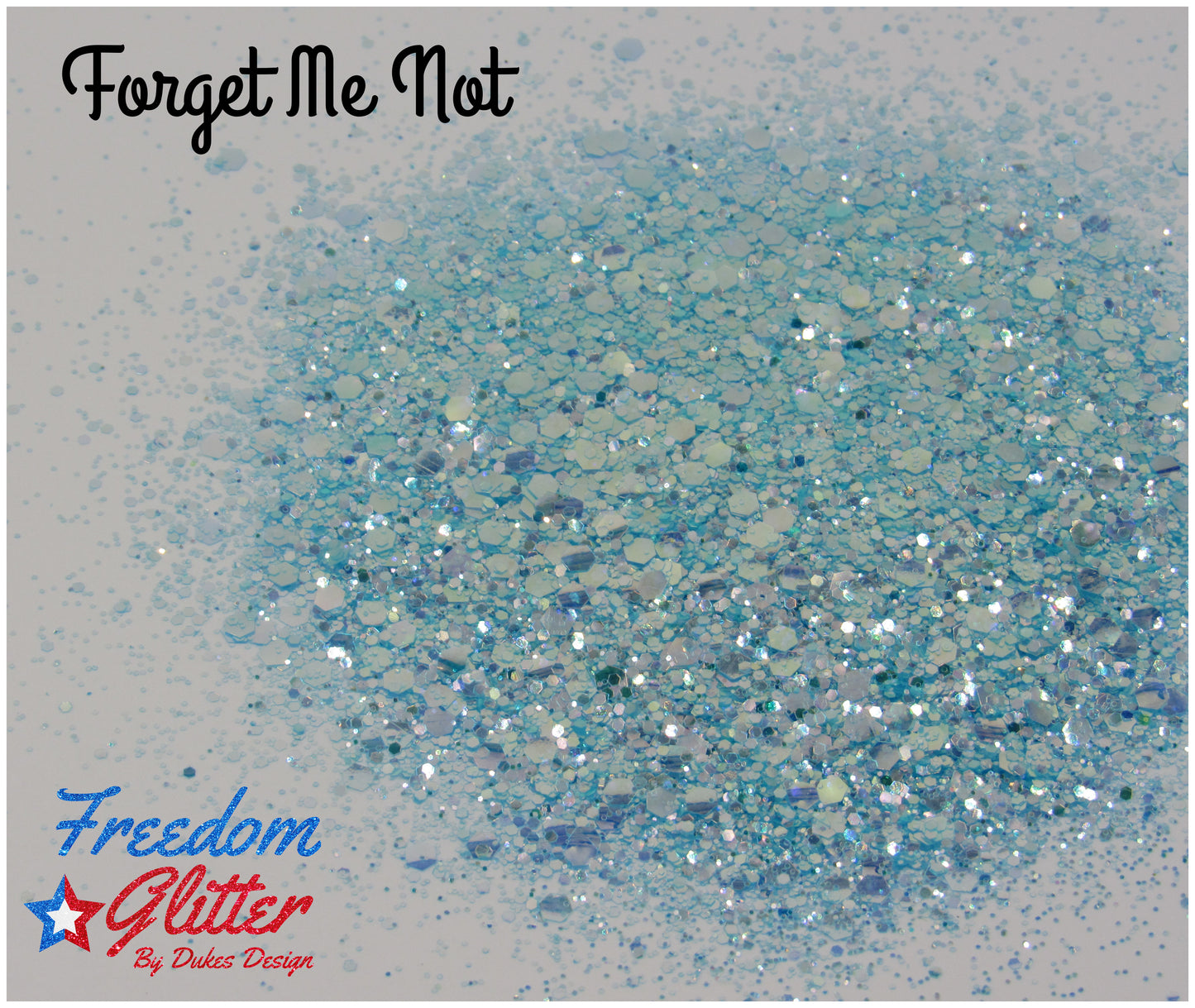Forget Me Not (Iridescent Glitter)