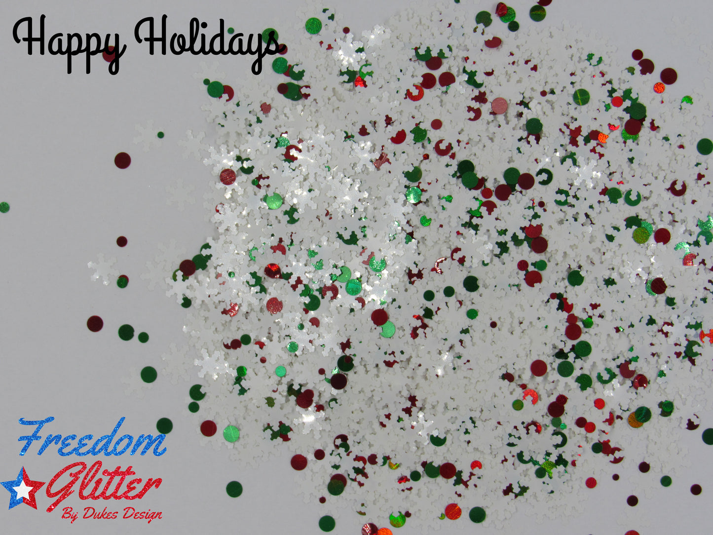 Happy Holidays (Shape Glitter)