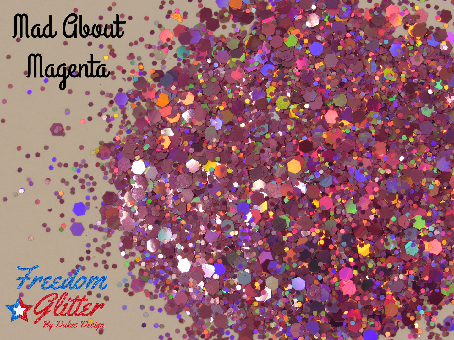Mad about Magenta (Holographic Glitter)