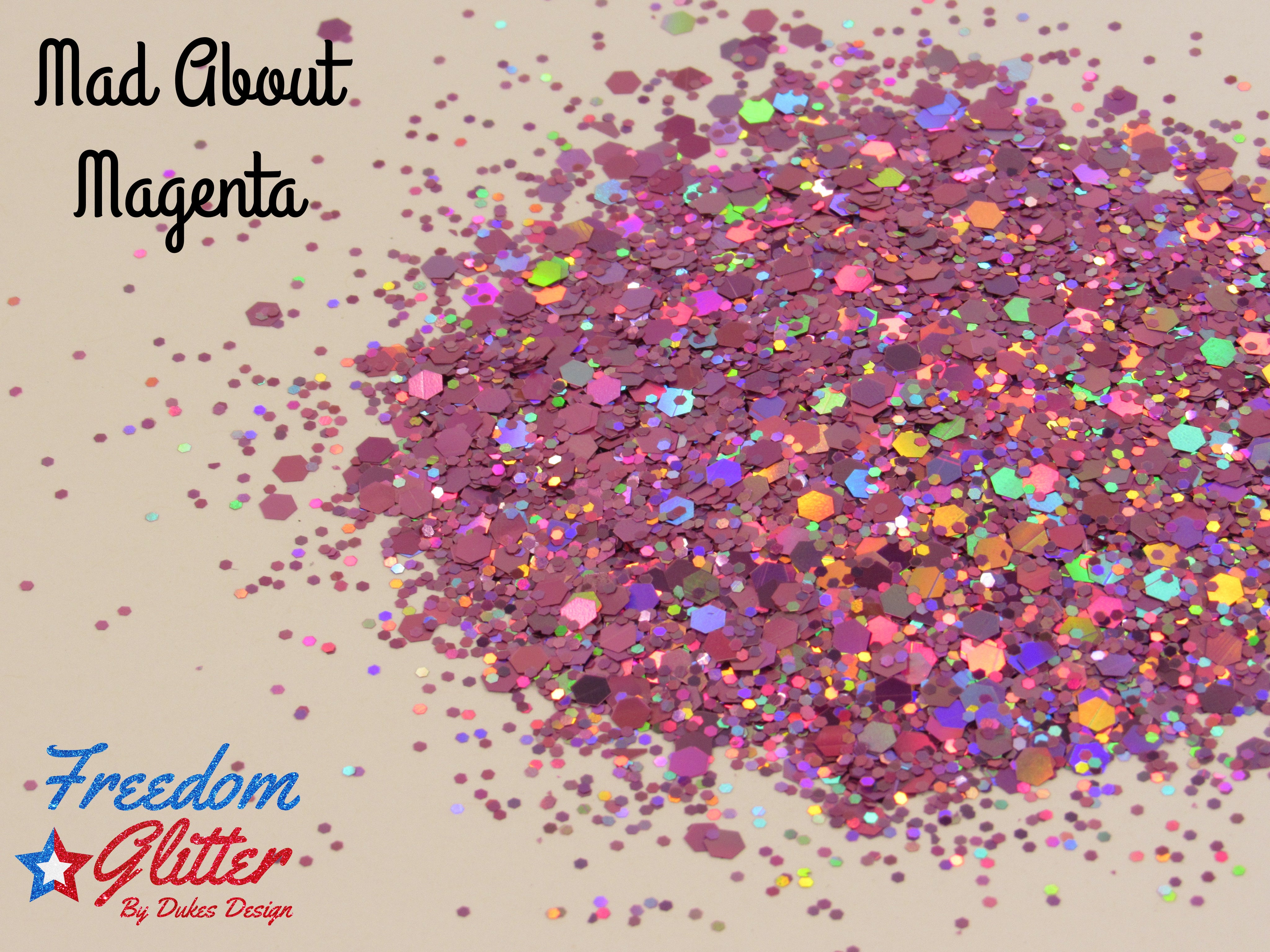 Magenta Holographic Glitter –