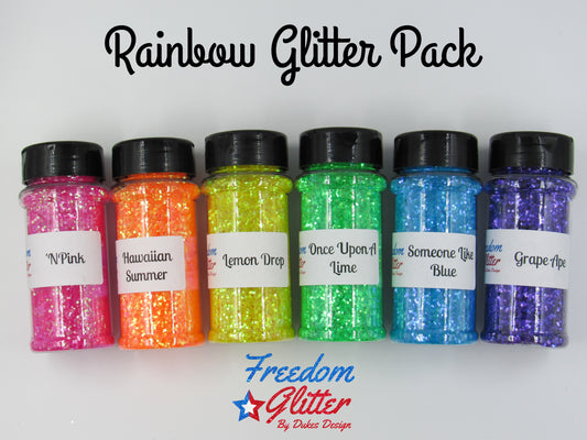 Rainbow Glitter Pack (Medium)