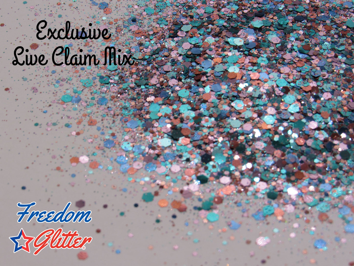 Live Claim Exclusive Teal Mix (Matte Metallic Glitter)