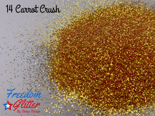 14 Carrot Crush (High Sparkle Iridescent Glitter)
