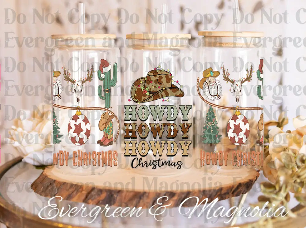 195-Howdy Christmas-Western Christmas-Cowboy Christmas