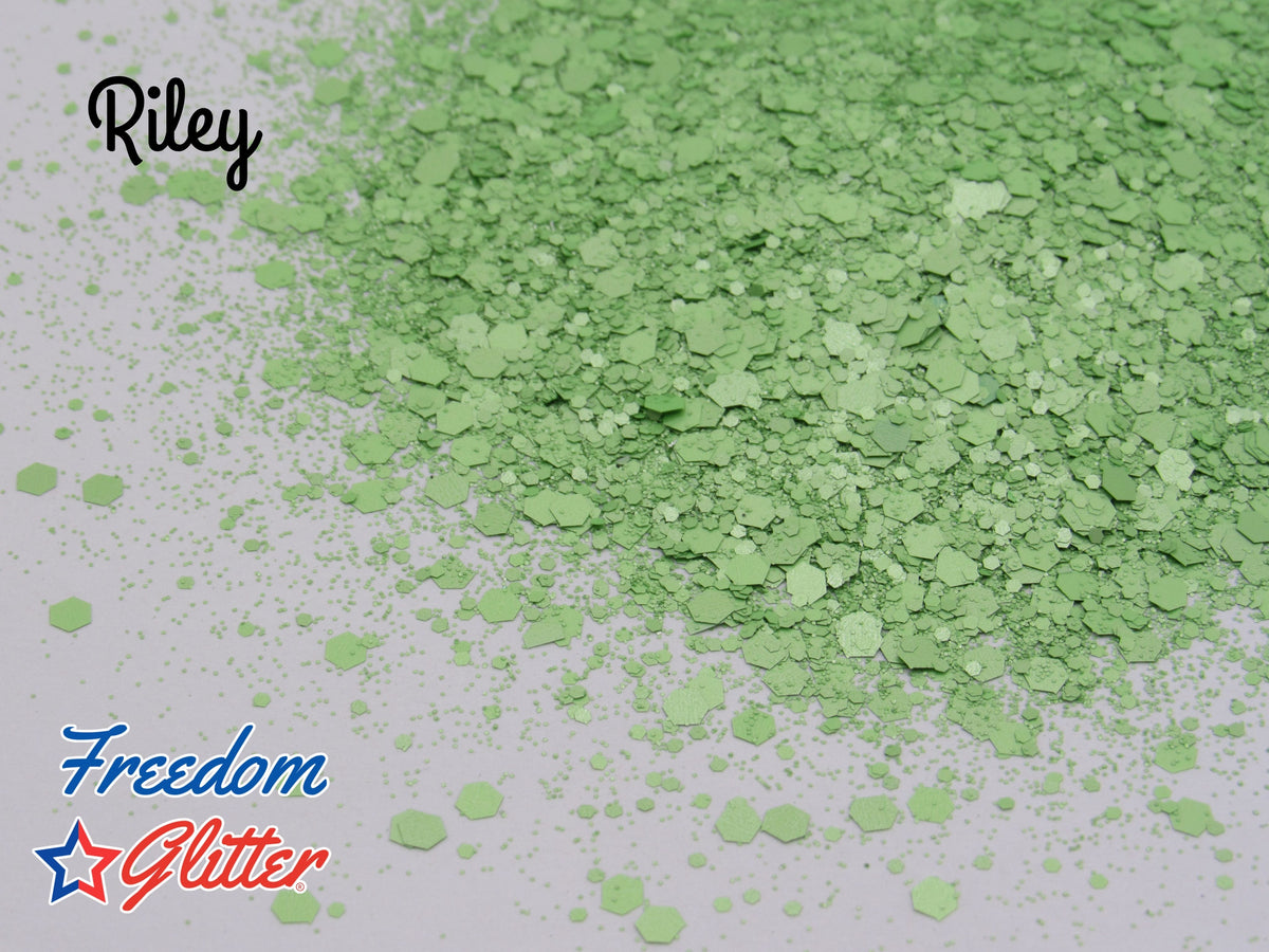 Is Riley Chunky Riley | Chunky Matte Fluorescent Glitter | Freedom Glitter