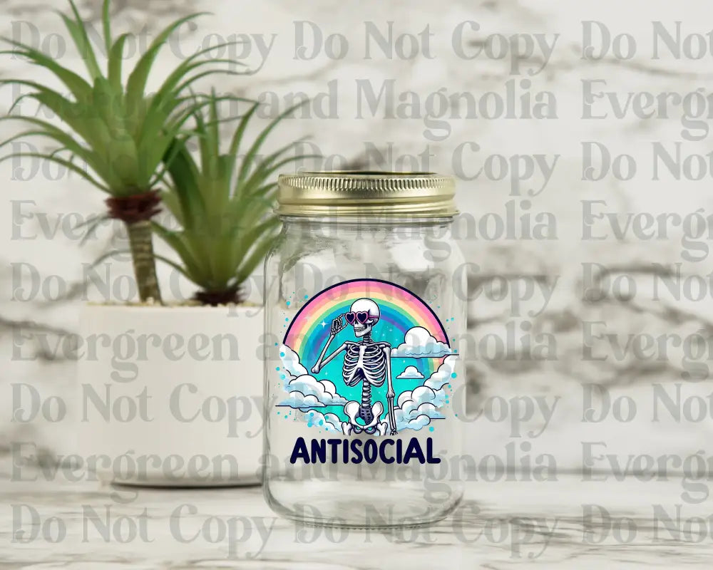 Antisocial Skelly rainbow