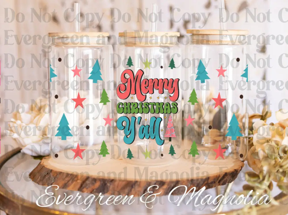 26-Christmas Y'all Retro Christmas Merry