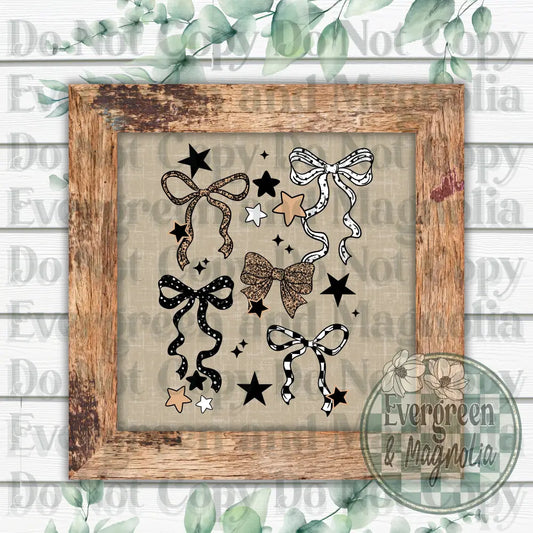 leopard bows collage