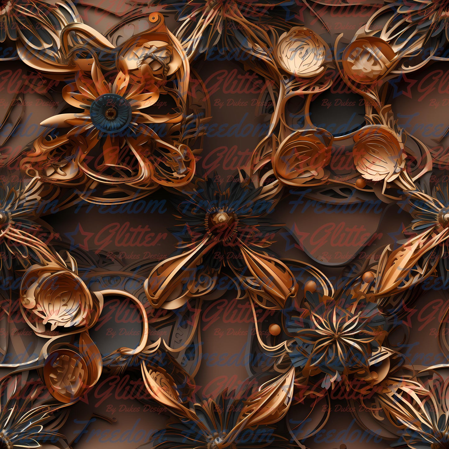 Floral Steampunk 15 (Printed Vinyl)