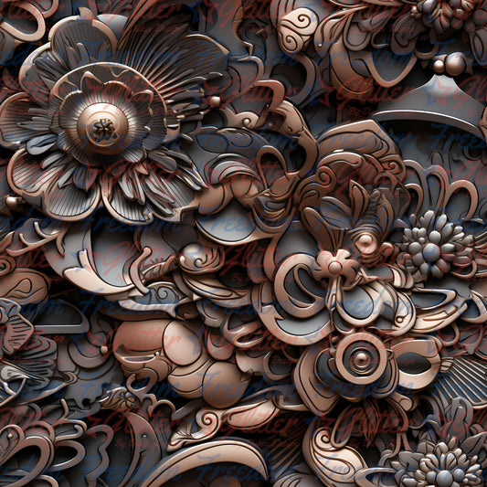 Floral Steampunk 16 (Printed Vinyl)