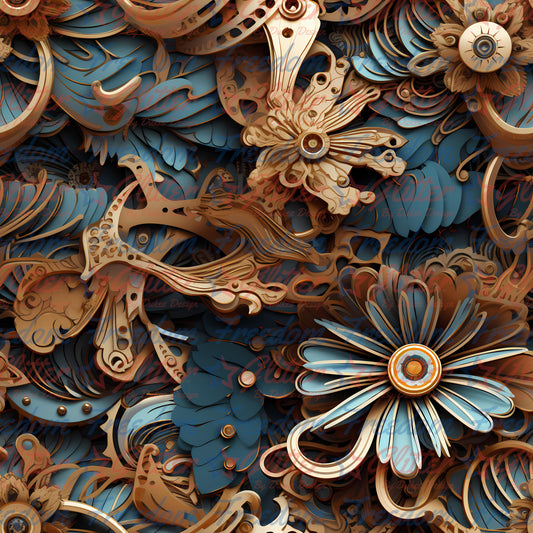 Floral Steampunk 25 (Printed Vinyl)