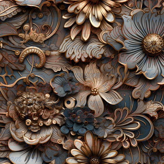 Floral Steampunk 27 (Printed Vinyl)