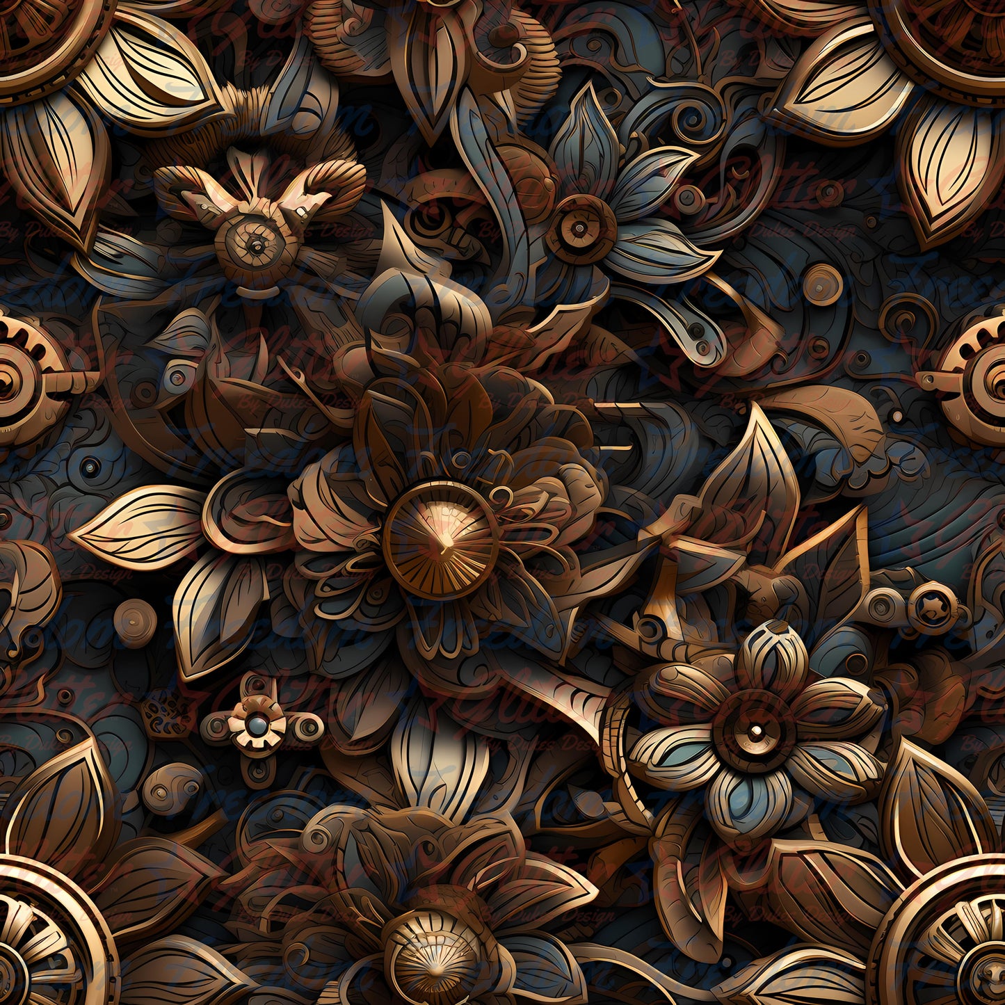 Floral Steampunk 37 (Printed Vinyl)