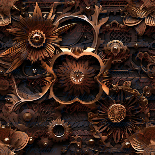 Floral Steampunk 38 (Printed Vinyl)