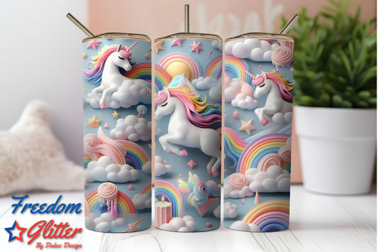 3D Unicorn 1 (Printed Vinyl)