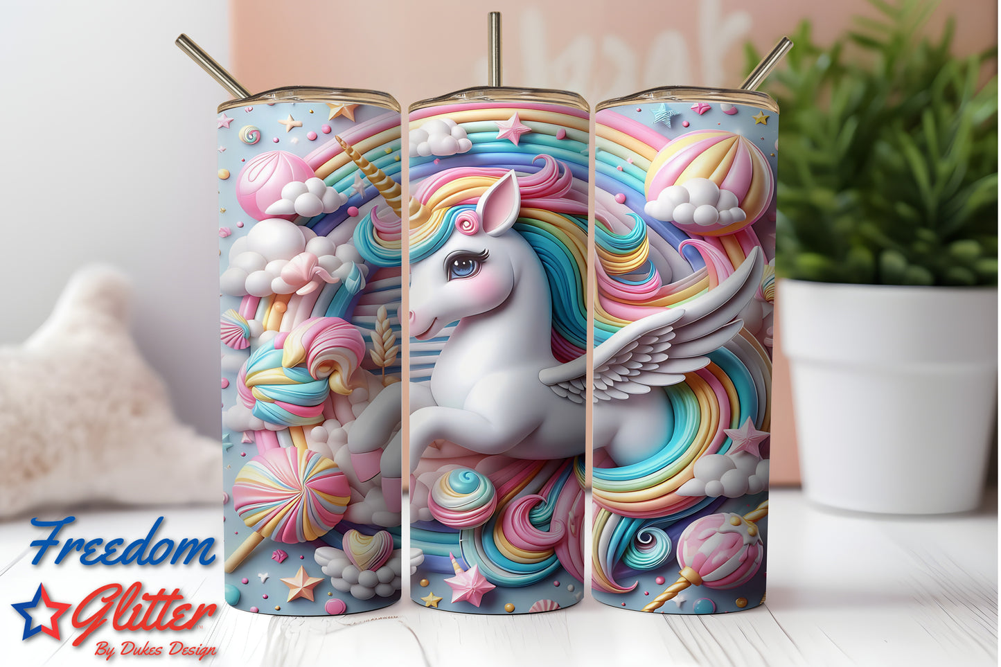 3D Unicorn 4 (Sublimation)