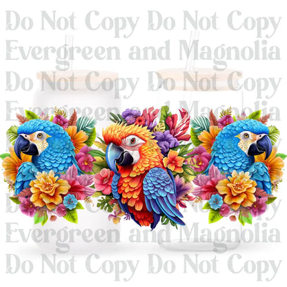 3D Parrot trio