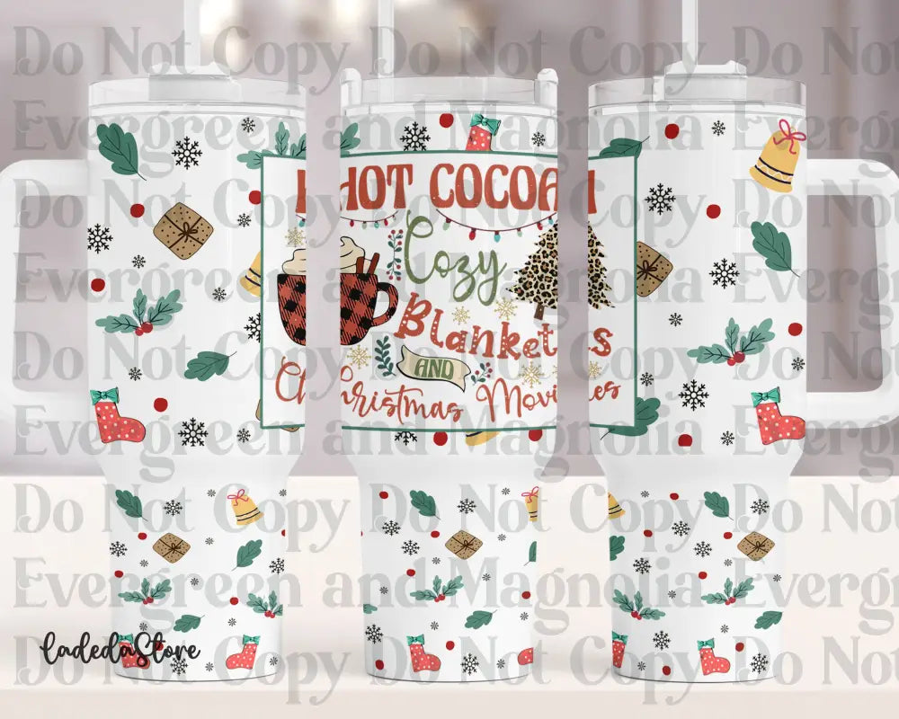 Hot cocoa-christmas movies-blankets