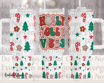 Holly Jolly Vibes Sticker