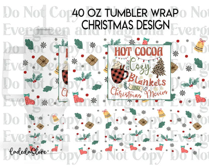 Hot cocoa-christmas movies-blankets